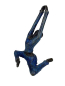 Preview: Blaue Bronze-Skulptur Yoga "Barbara"  by Hamidou